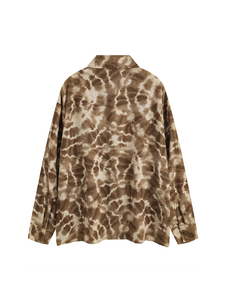 Ayuuki American Retro All-over Print Shirt