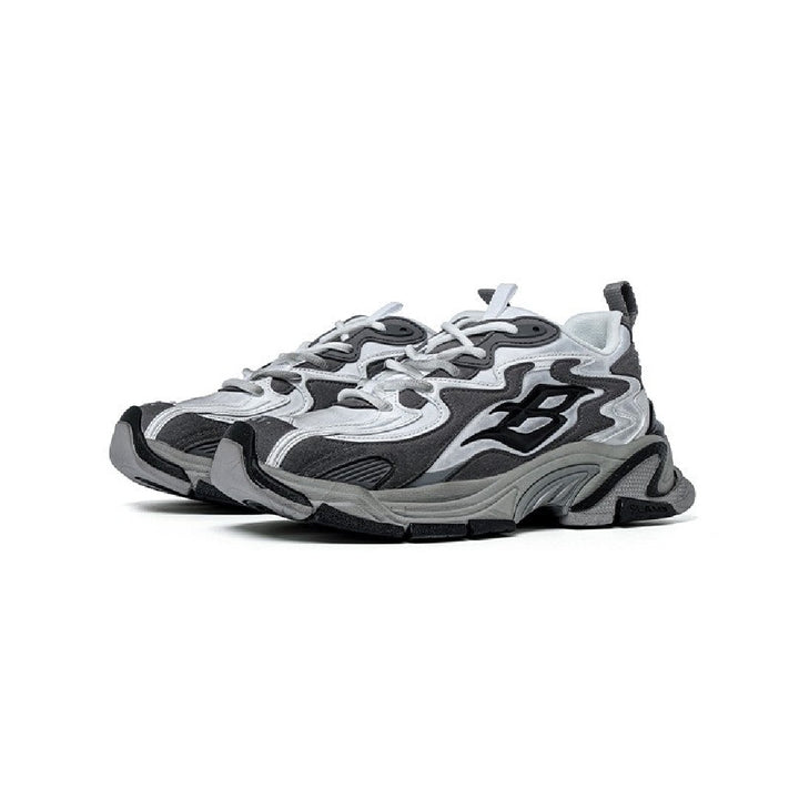 Gray Thick Soled Sneakers