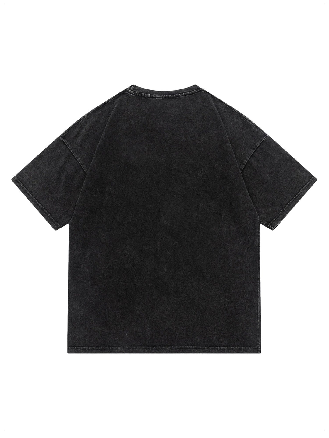 Ayuuki Skull Print Washed T-Shirt -1588