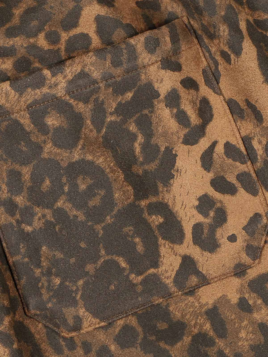 Ayuuki Cheetah Print Suede Tracksuit - 2277