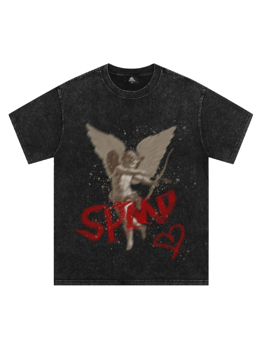 Ayuuki Washed Angel Print T-shirt