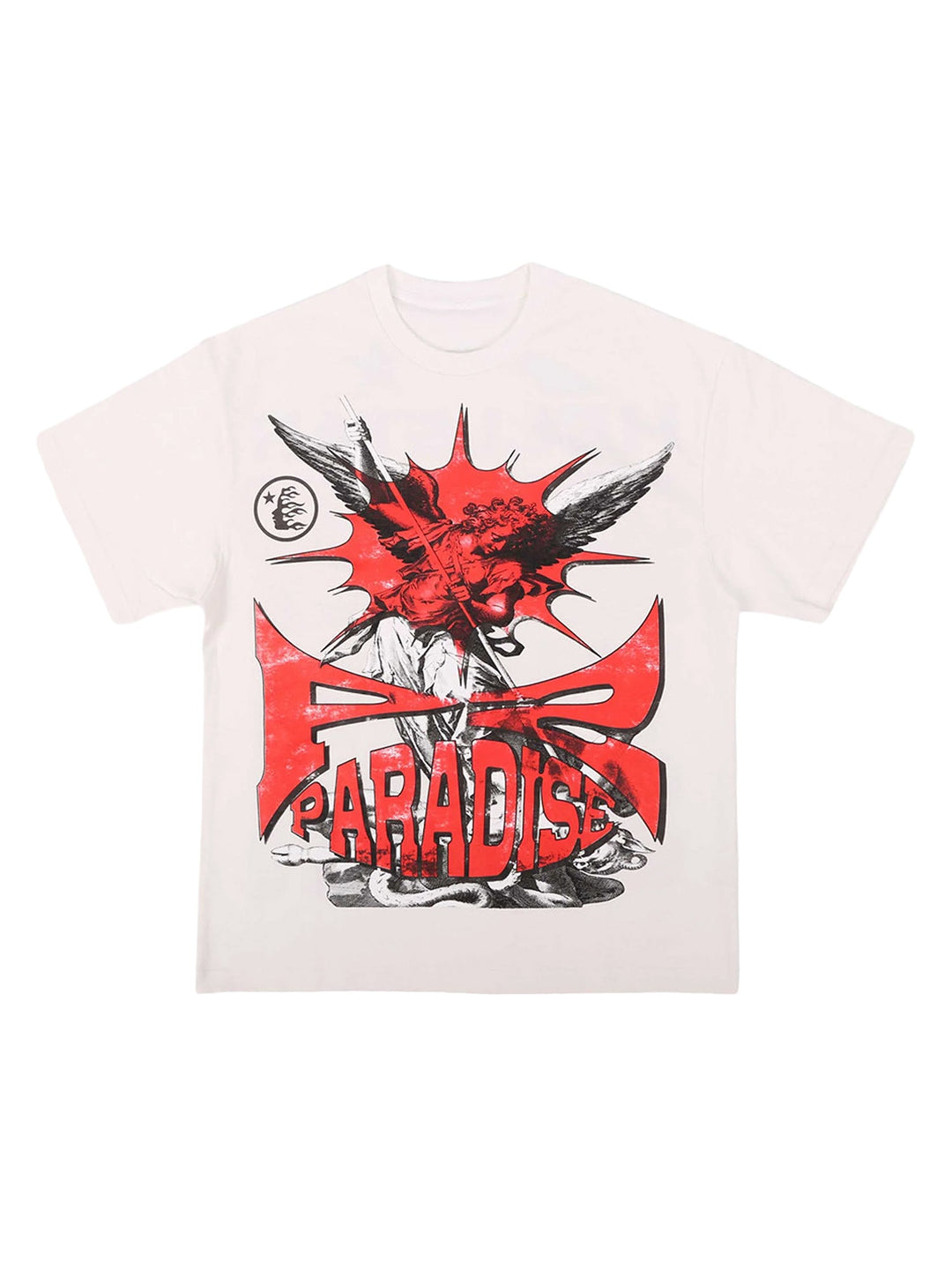 Ayuuki Vintage Short-sleeved Hellstar T-shirt -1454