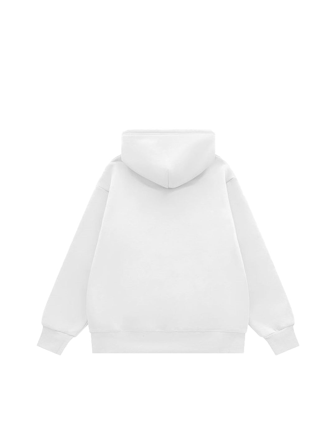 Ayuuki Letter Graphics Fleece Hoodie