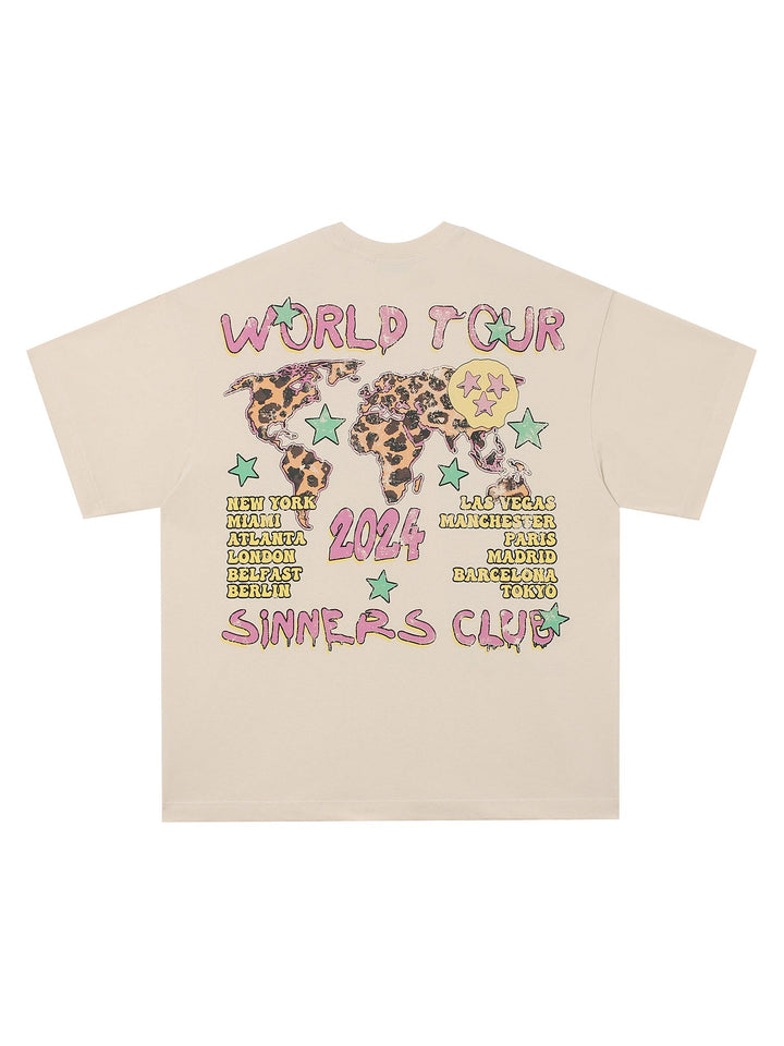 Ayuuki Skull Print Crew Neck T-shirt