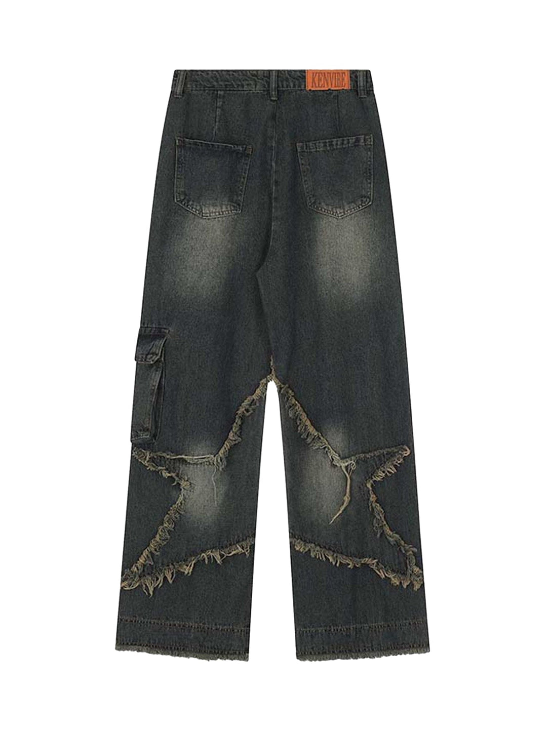 Ayuuki Patch Embroidered Straight-leg Jeans