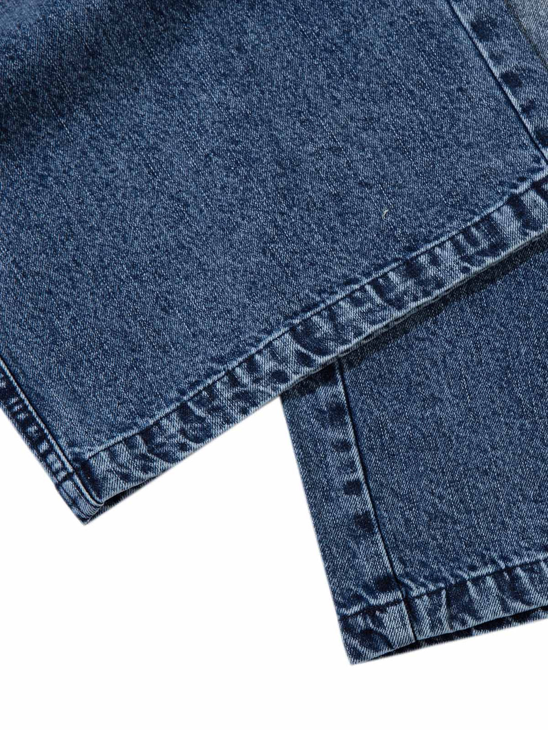 Washed  Print Straight Jeans