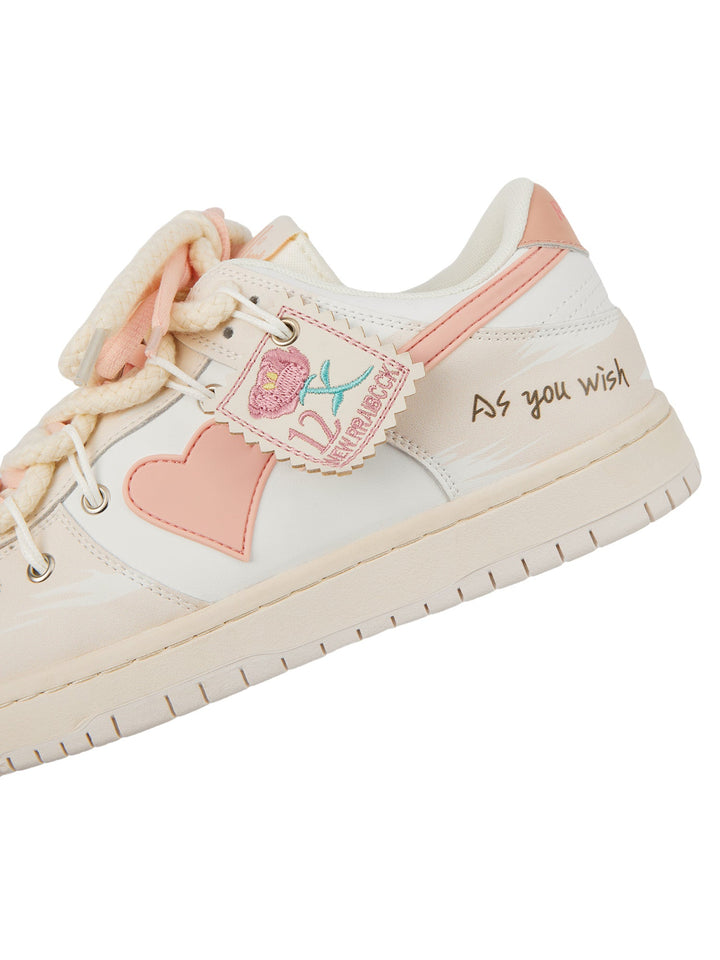 Ayuuki Versatile Rose Stamp Print Board Casual Shoes