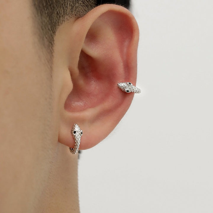 Titanium Snake Shaped Earring