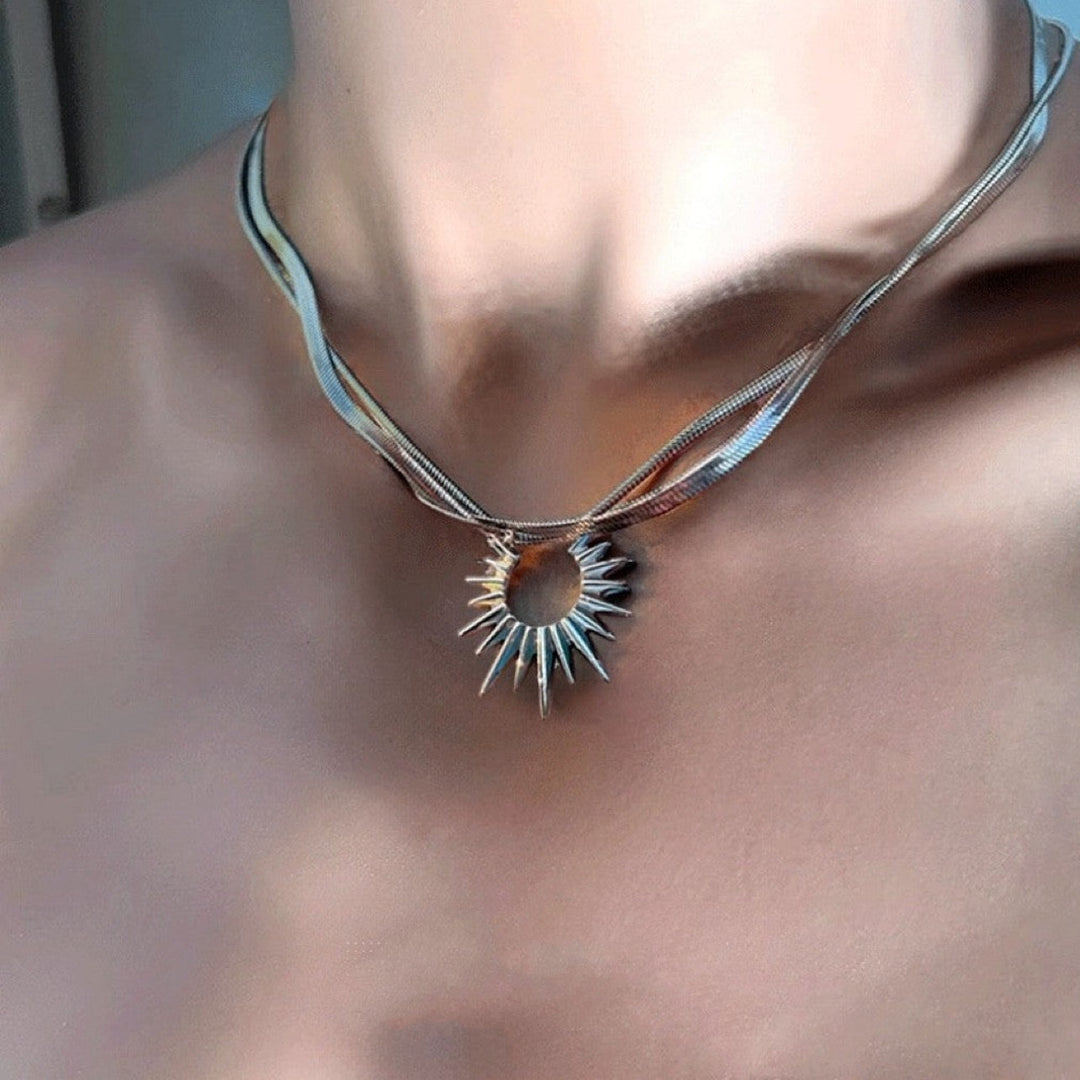 Sun God Titanium Steel Necklace