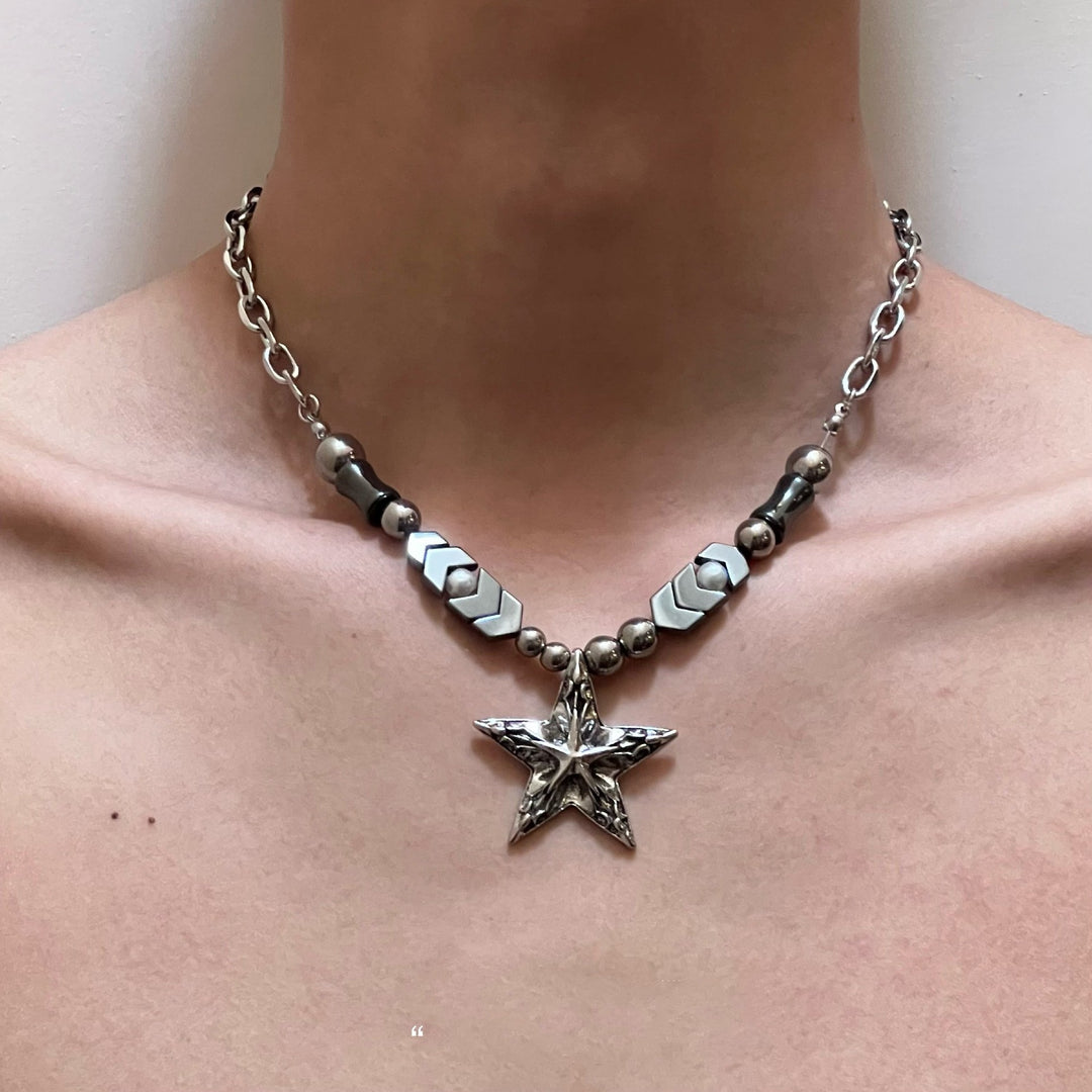 Retro Five Pointed Star Necklace