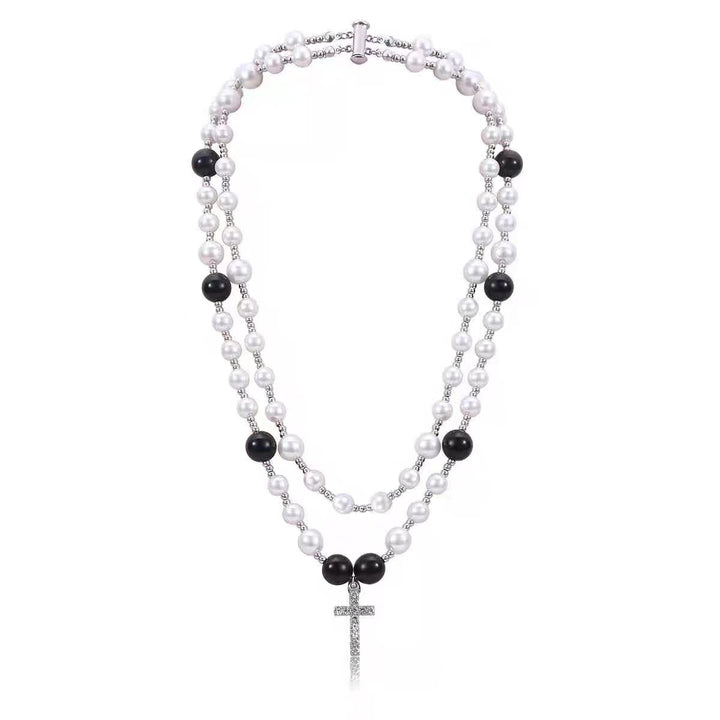 Black And White Pearl Necklace