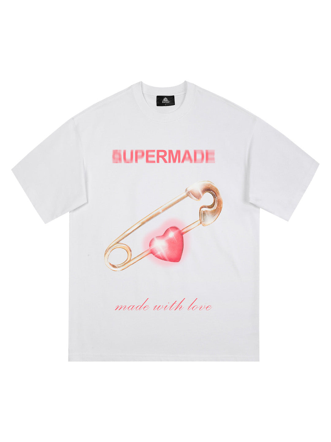 Ayuuki Street Paperclip Heart Hip Hop T-shirt