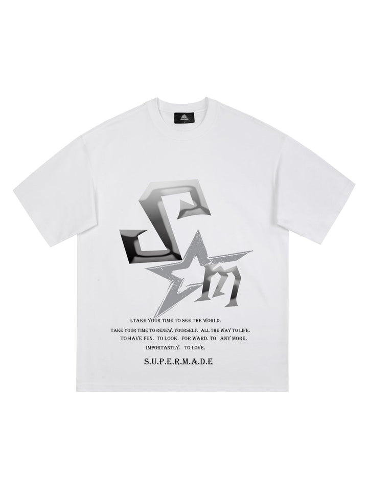 Thesupermad Logo Print T-shirt