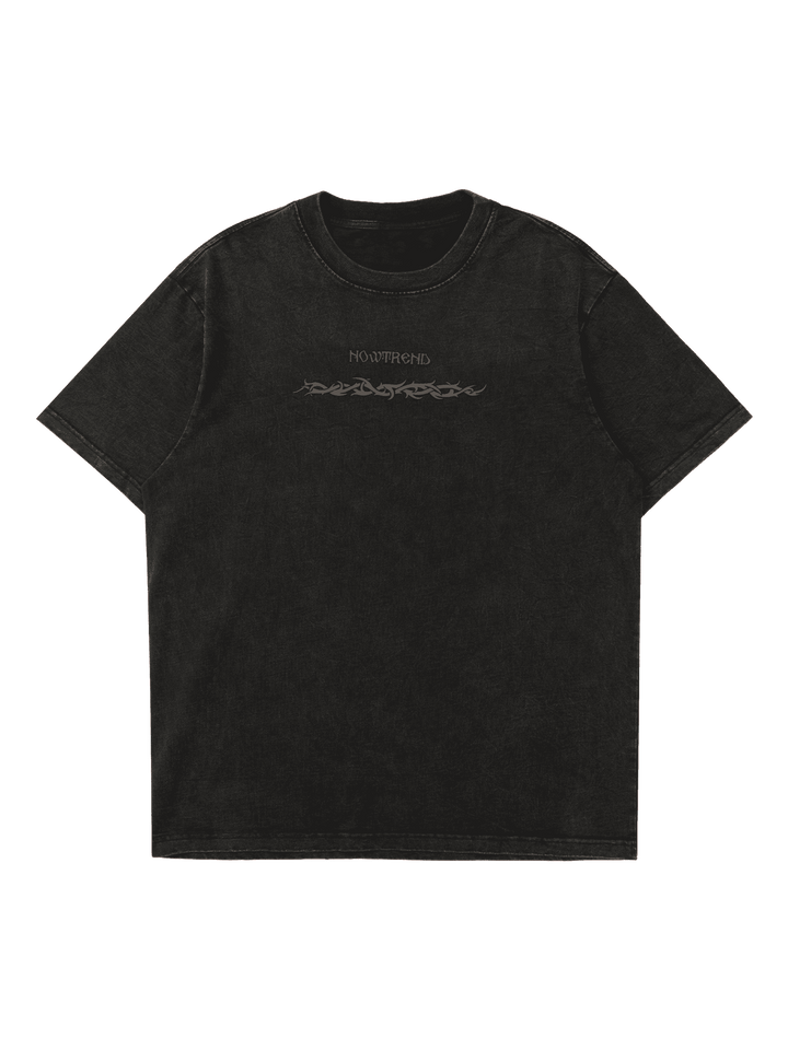 Ayuuki American Retro Letter Print T-shirt