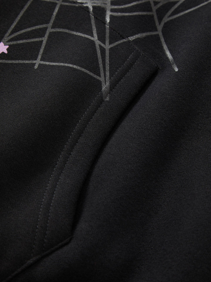 Ayuuki Spider Printed Sweatshirt And Sweatpants Set