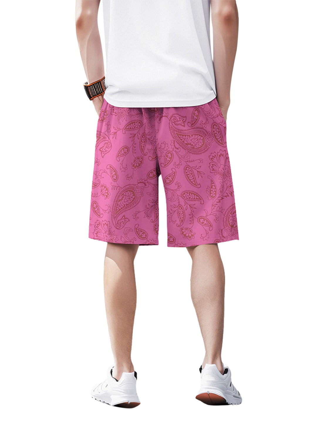 Ayuuki Skull Hand Print Hip-hop Shorts