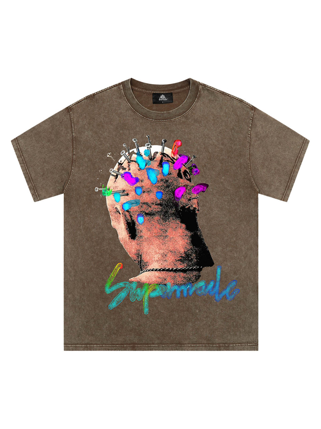 Ayuuki Street Artistic Painted Portrait T-shirt