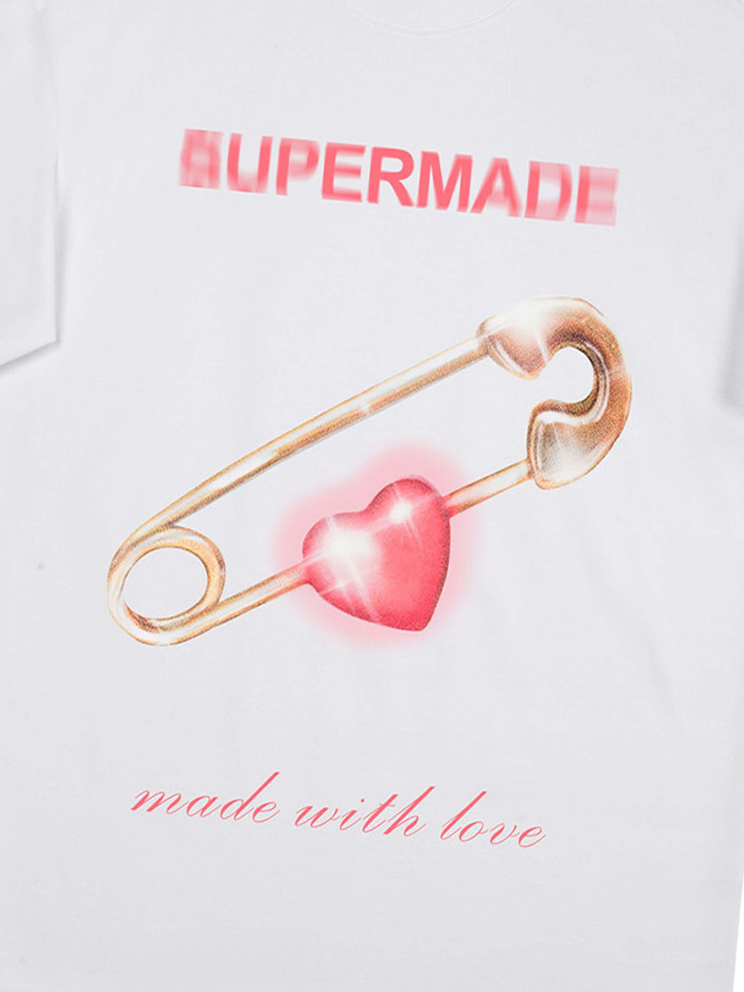 Ayuuki Street Paperclip Heart Hip Hop T-shirt