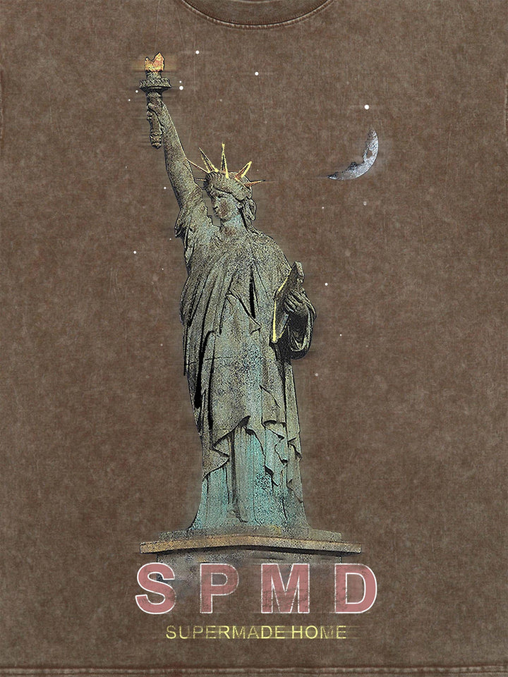 Ayuuki Statue Of Liberty Vintage T-shirt