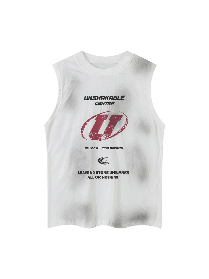 Ayuuki Original Logo Printed Hand-painted Street Rap Vest