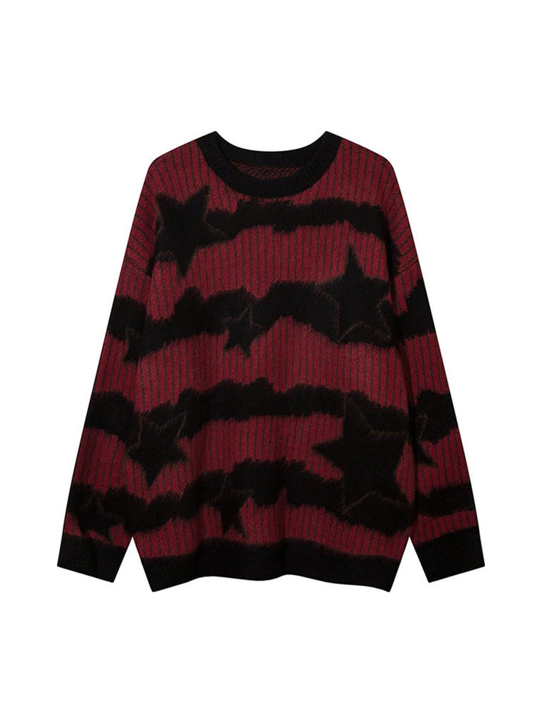 Ayuuki Mohair Star Striped Sweater