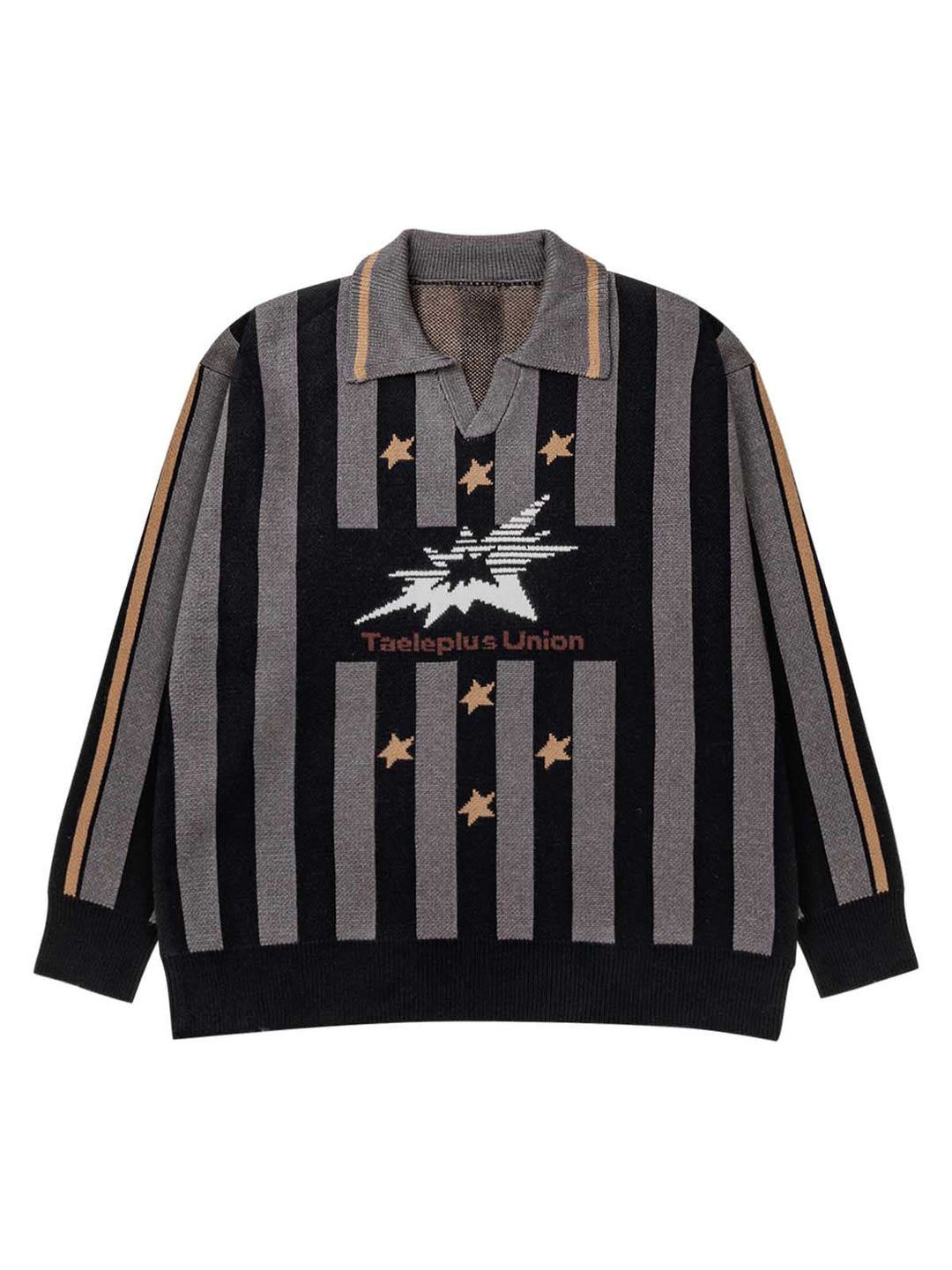 Ayuuki Star Rugby Striped Sweater