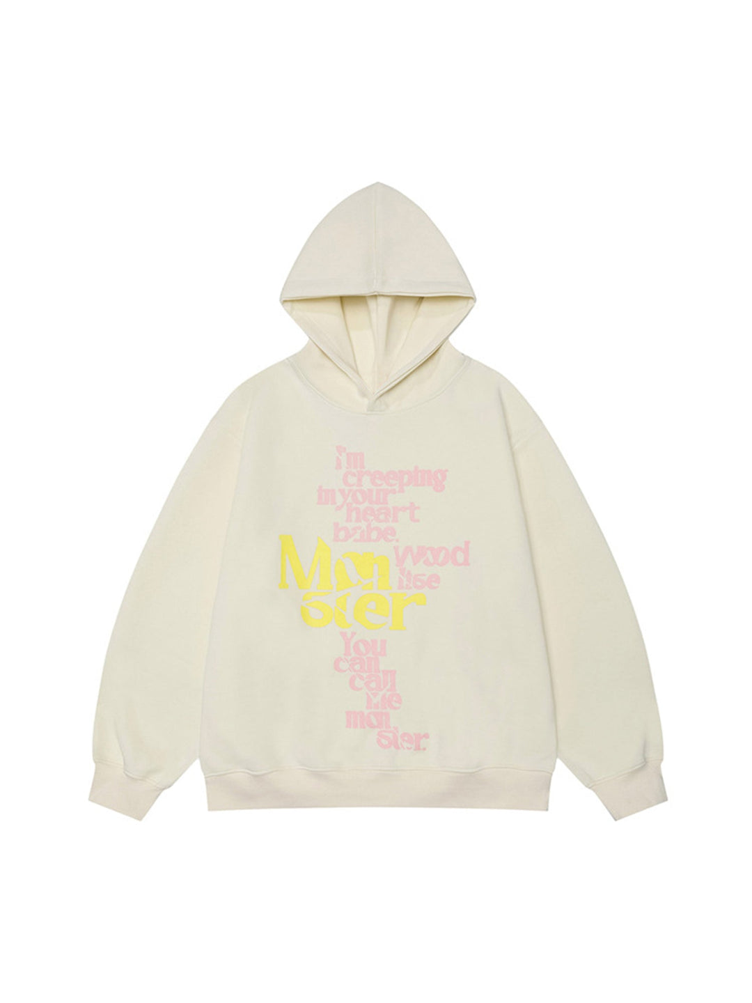 Ayuuki Contrasting Letter Print Hoodie