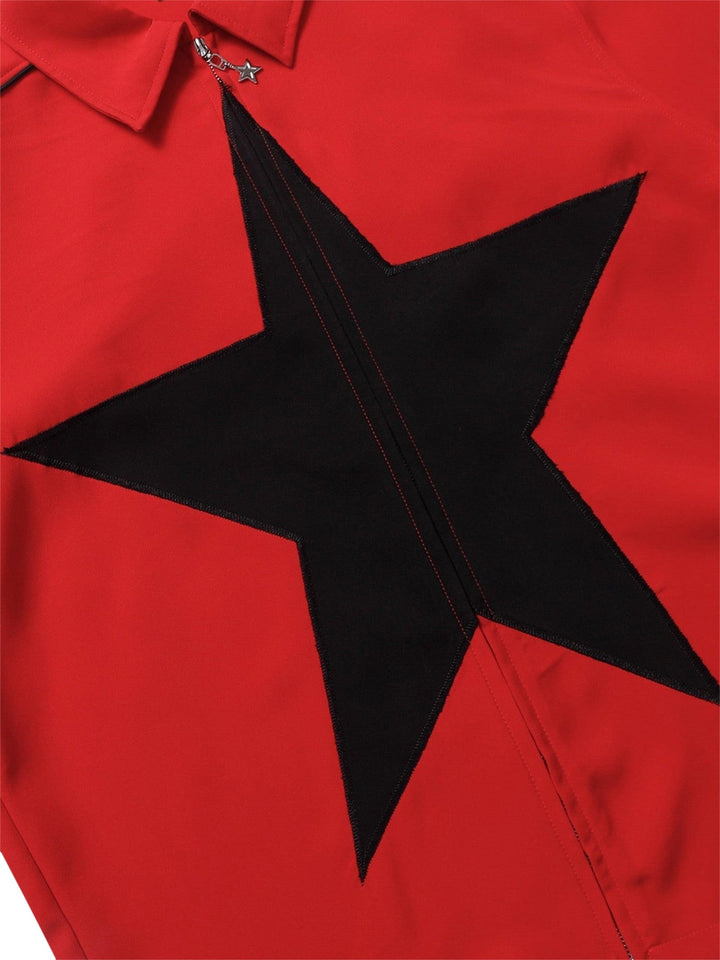 Ayuuki Star Zipper Design Shirt -1575