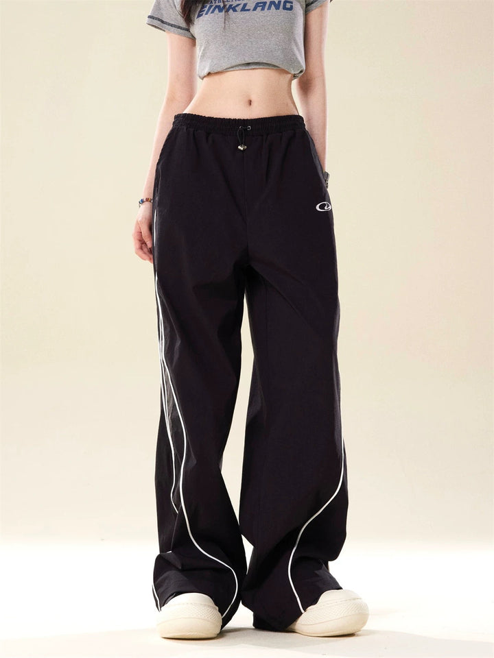 Ayuuki Retro Color Matching Casual Pants