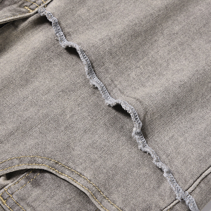 "CONCRETE" Flared Jeans