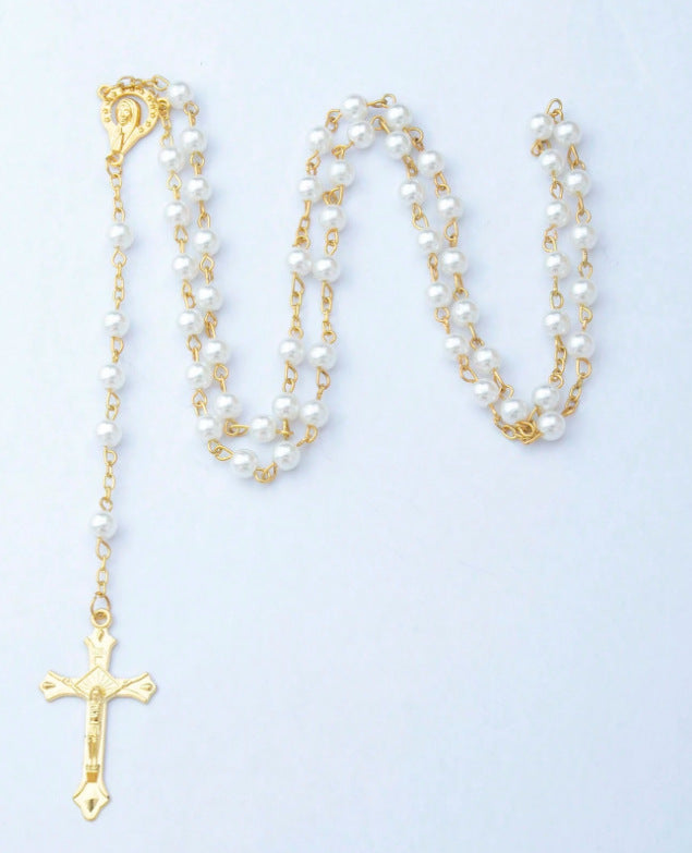 "SCRIPTURE" Pearl Rosary