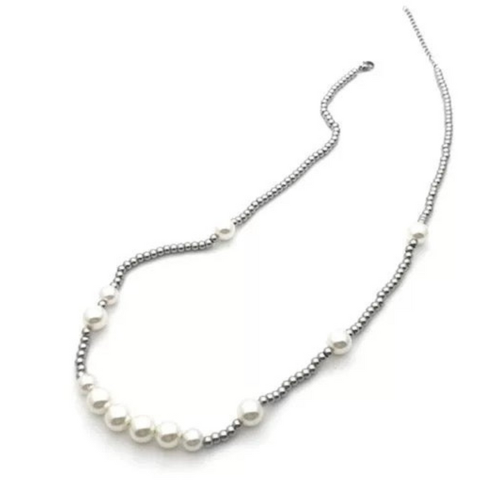 Splicing Pearl Necklace