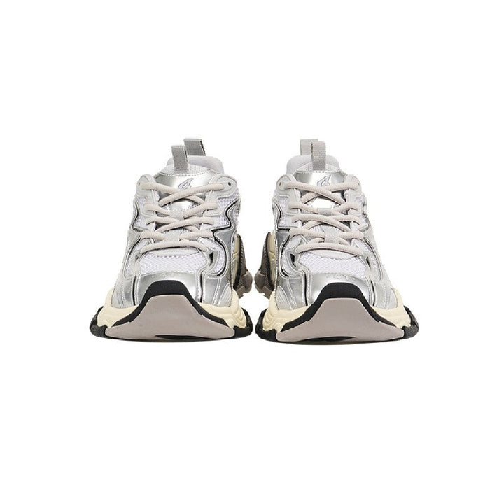 Silver Thick Soled Sneakers