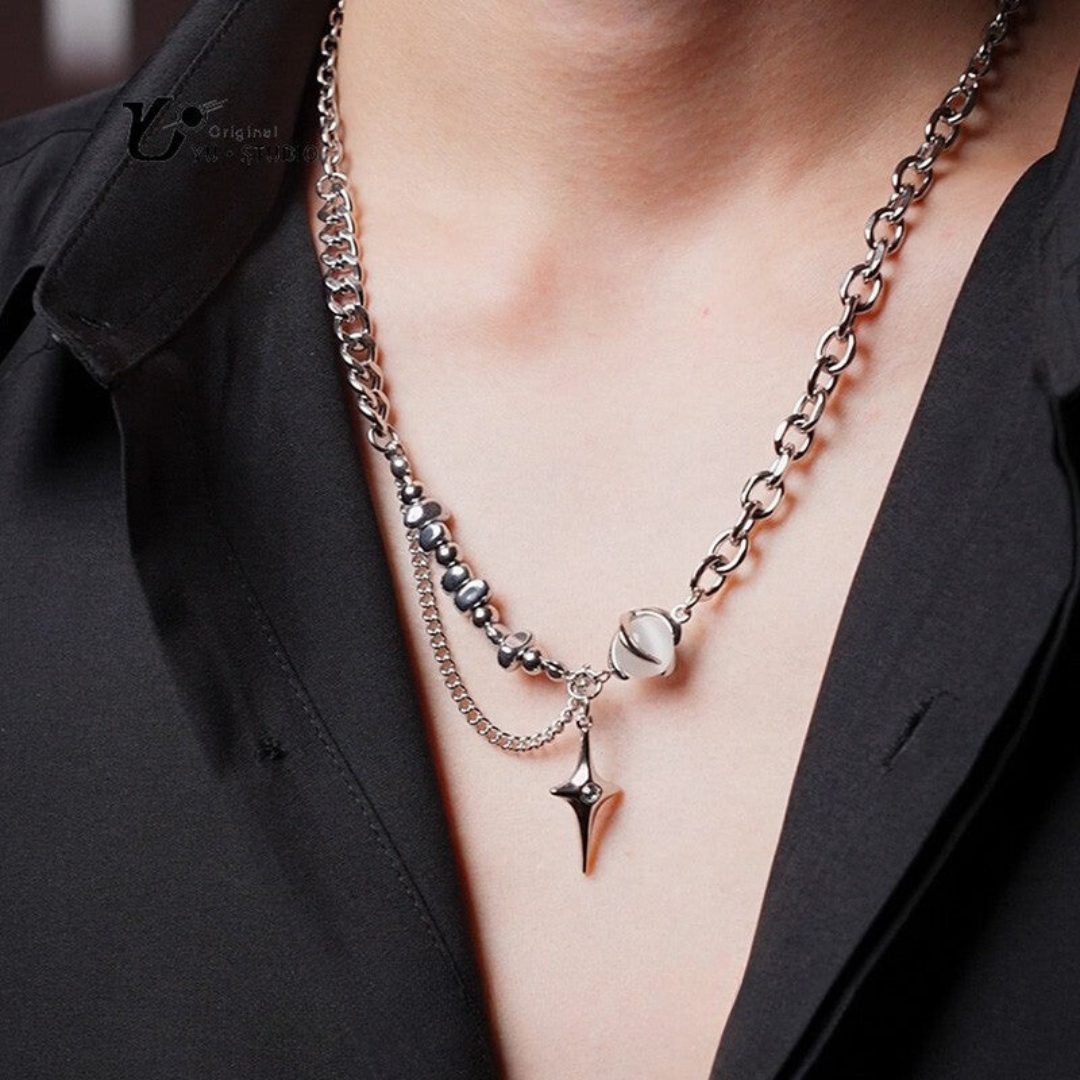 Double Chain Star Necklace