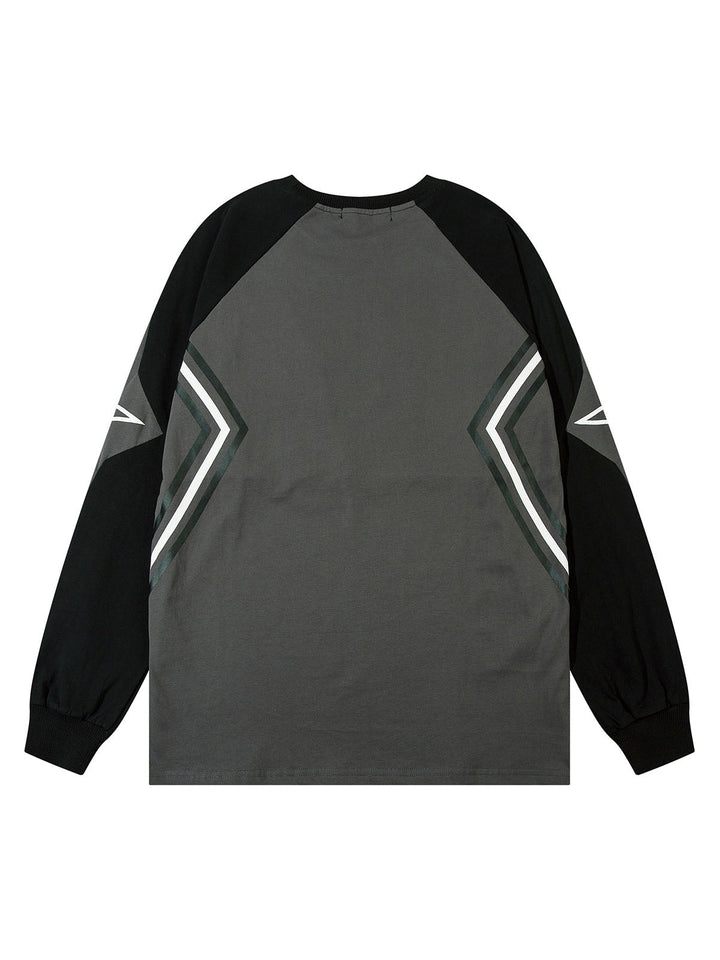 Ayuuki Star Stitched Studded Long Sleeve T-shirt