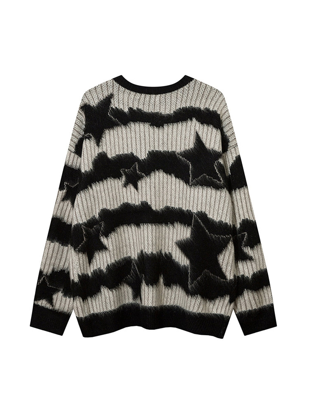 Ayuuki Mohair Star Striped Sweater