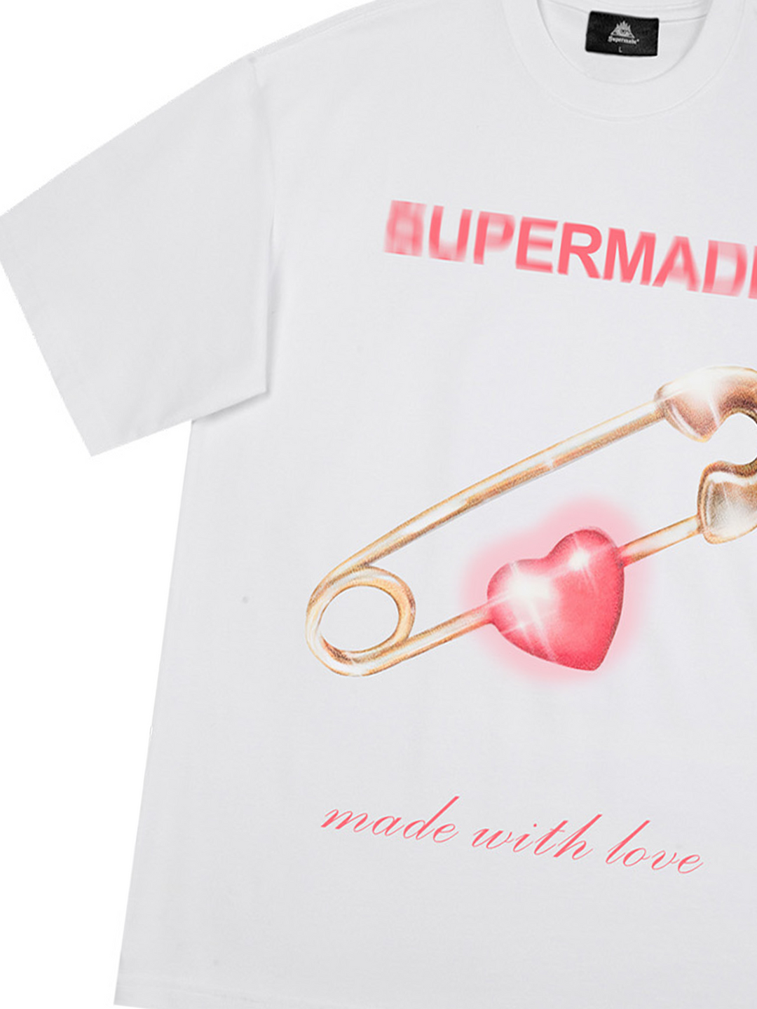 Ayuuki Street Paperclip Heart Hip Hop T-shirt