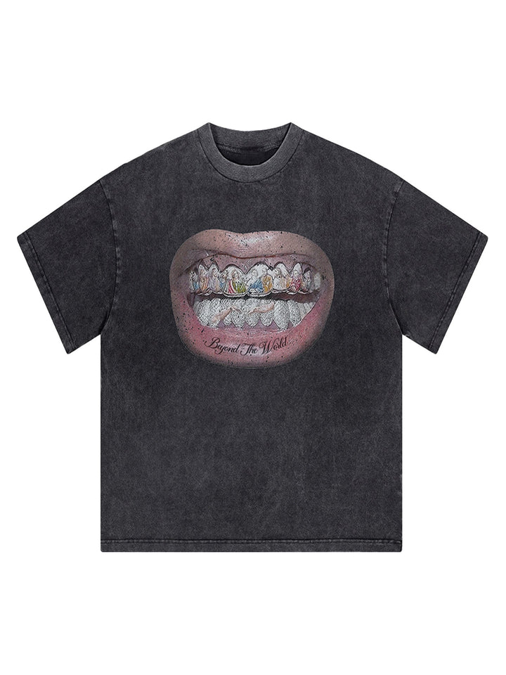 Full Diamond Tooth Pattern Shirt