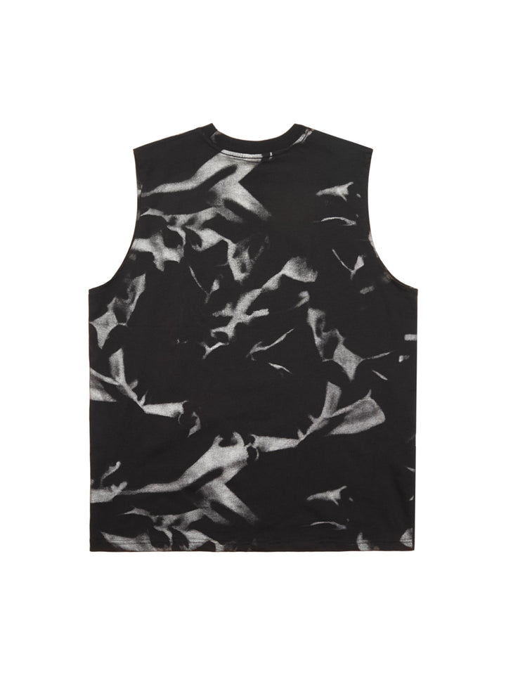 Ayuuki American Street Style Letter Print Vest