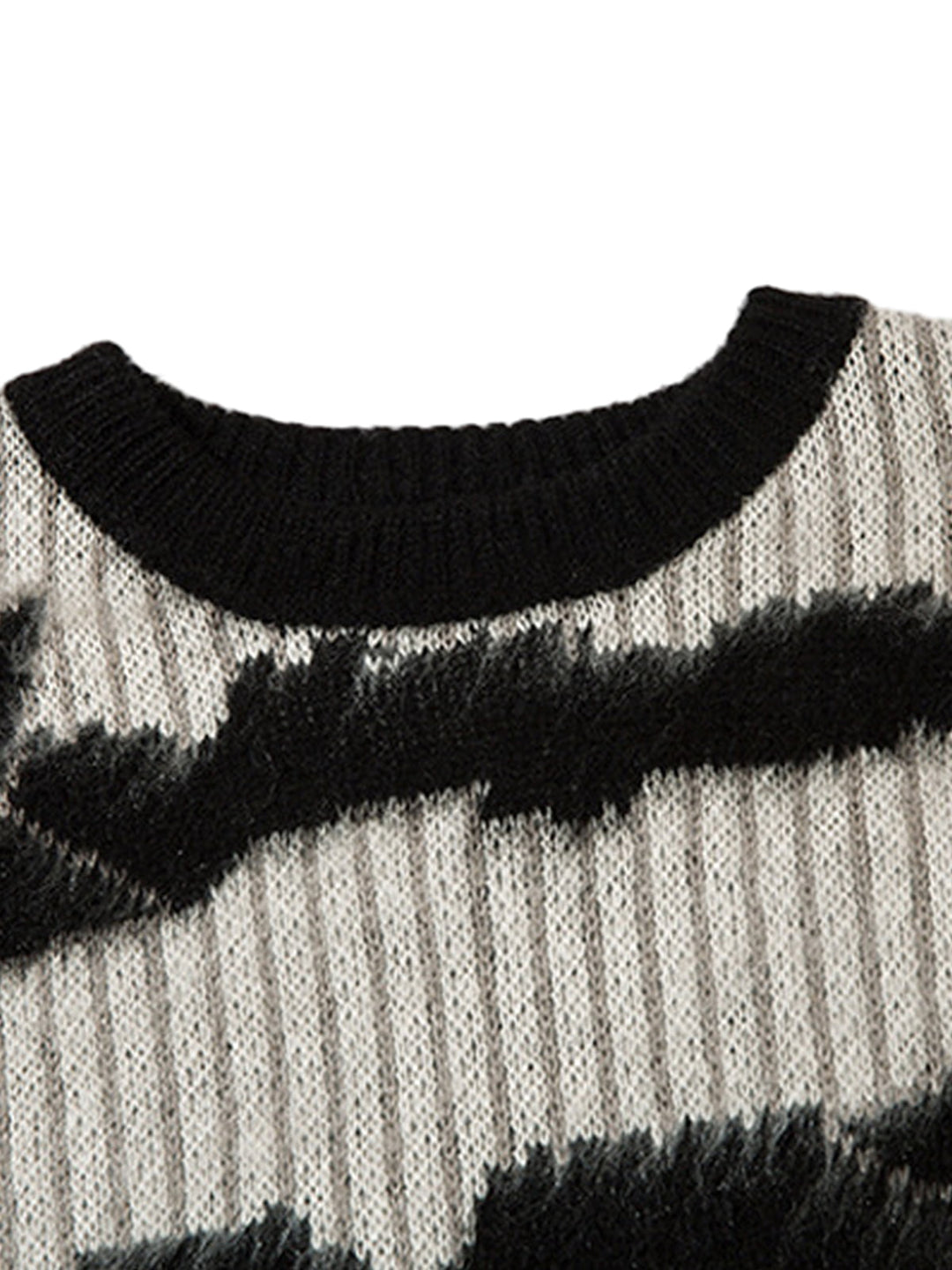 Ayuuki Mohair Star Striped Sweater