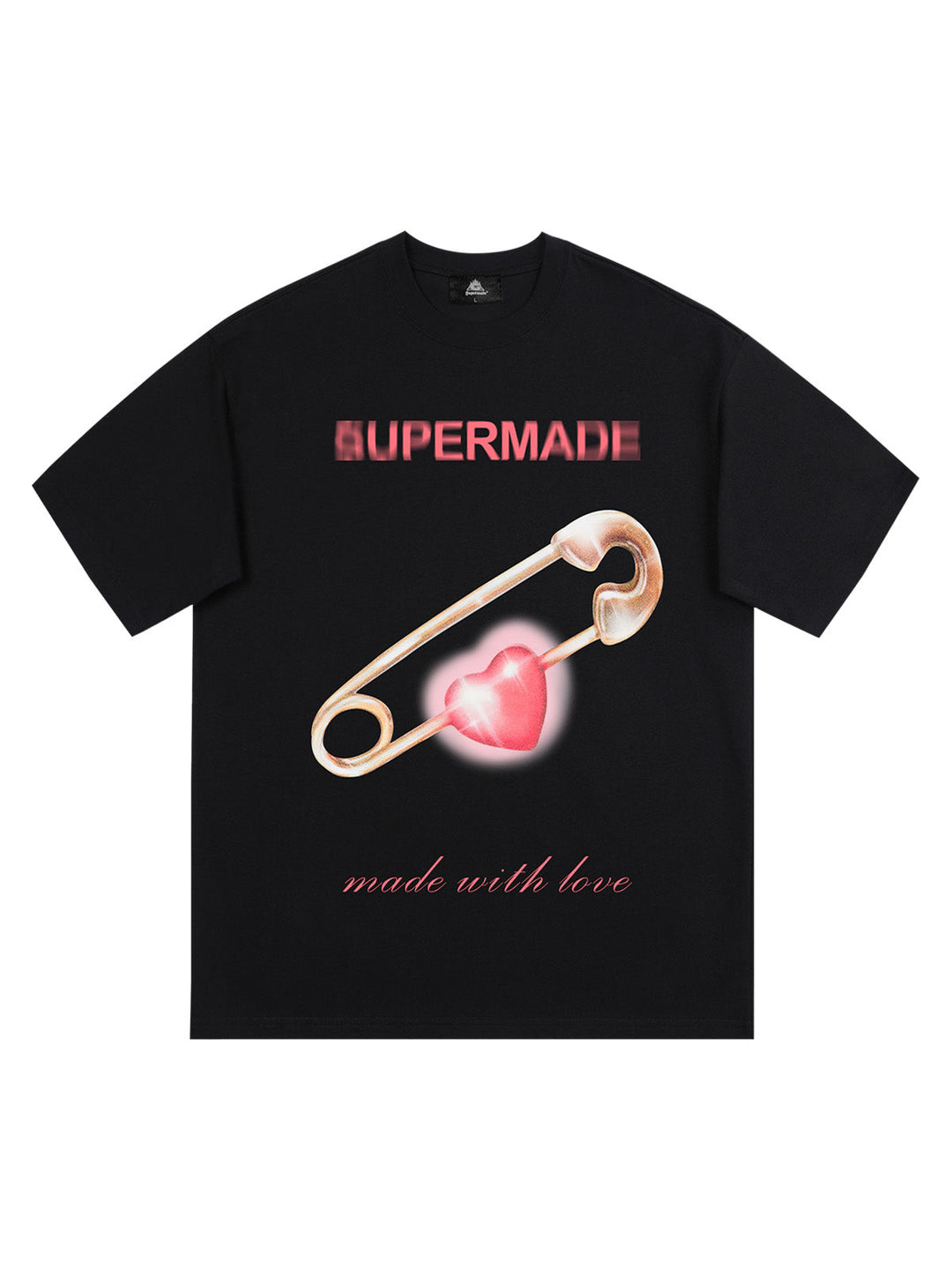 Ayuuki Street Paperclip Heart Hip Hop T-shirt