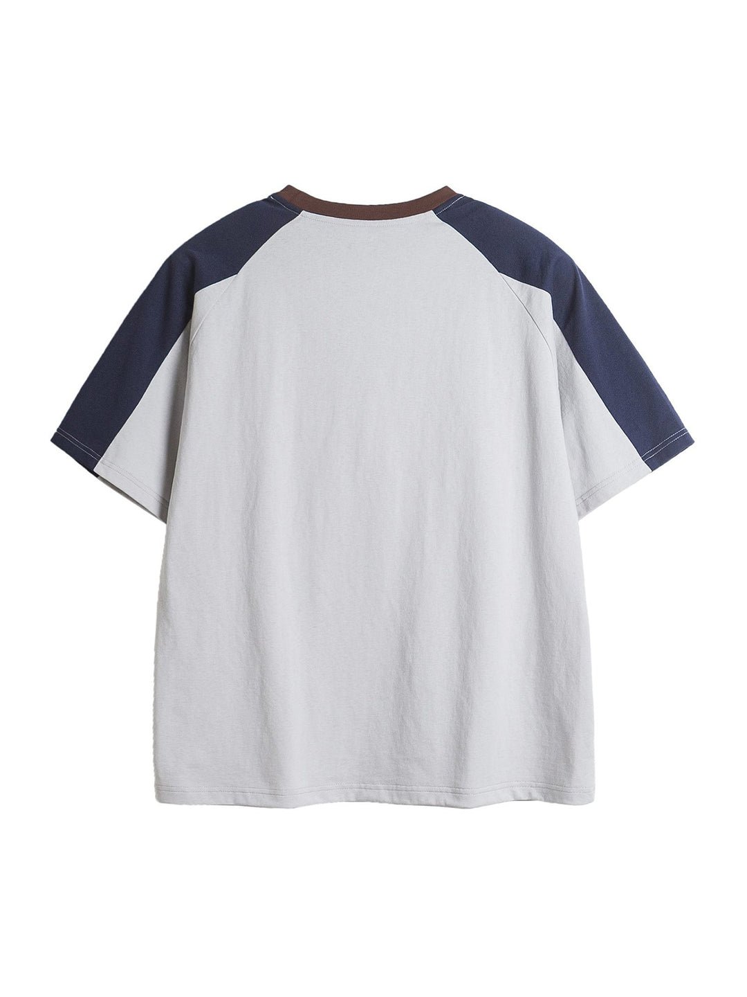 Ayuuki American Retro Patchwork Print T-shirt