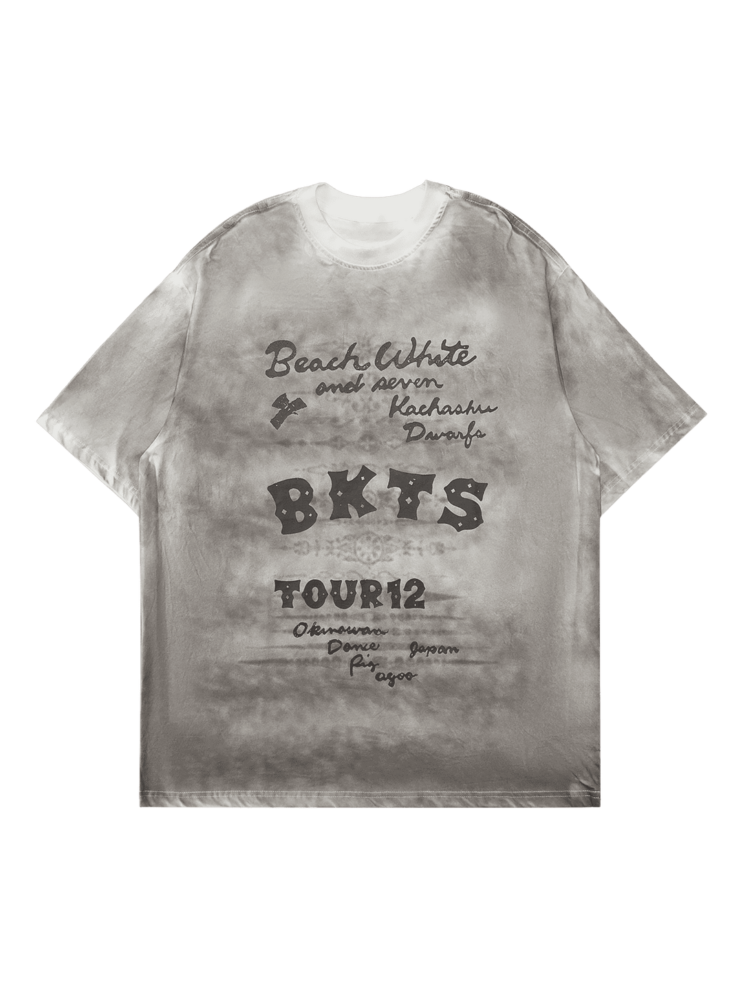 Ayuuki American Retro Letter Print T-shirt