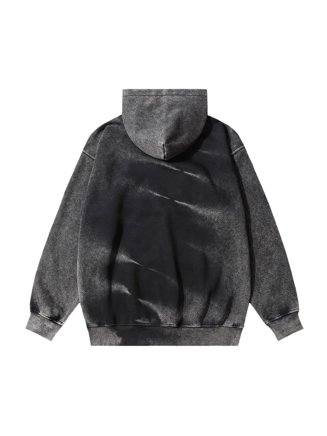 Ayuuki Tie-dye Contrasting Print Pullover Hoodie