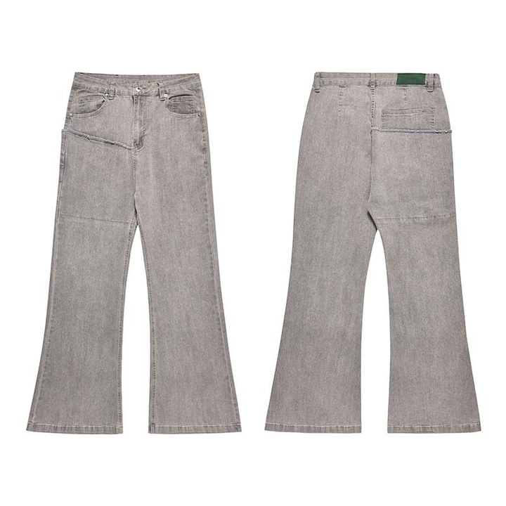 "CONCRETE" Flared Jeans