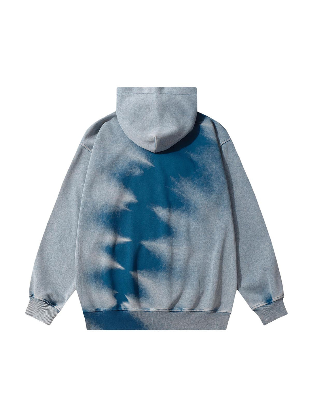 Ayuuki Tie-dye Contrasting Print Pullover Hoodie