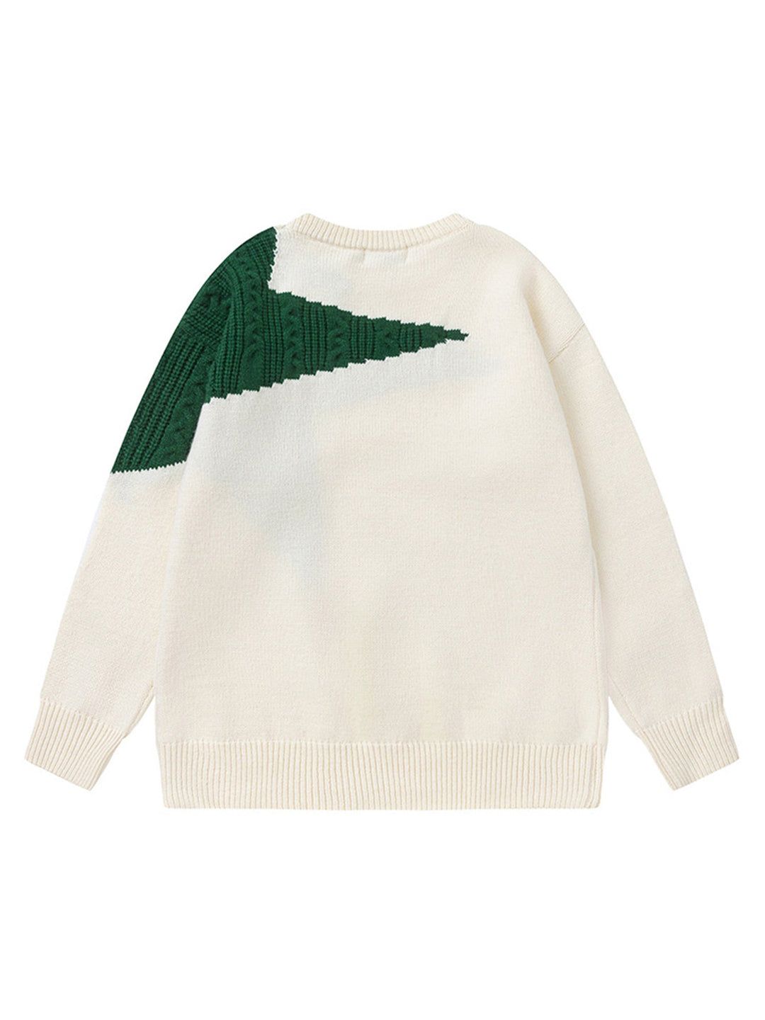 Ayuuki Star Contrast Knit Sweater