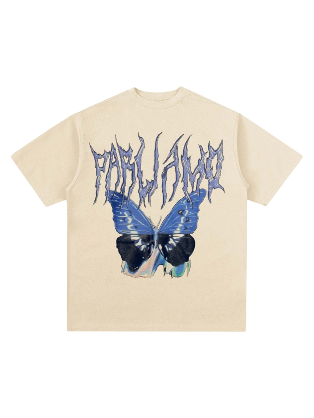 Ayuuki Vintage Butterfly Print Loose T-shirt