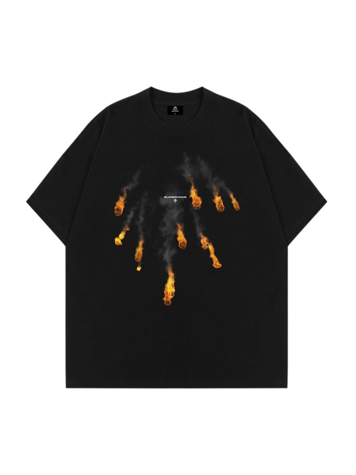 Ayuuki Fireball Printing T-shirt