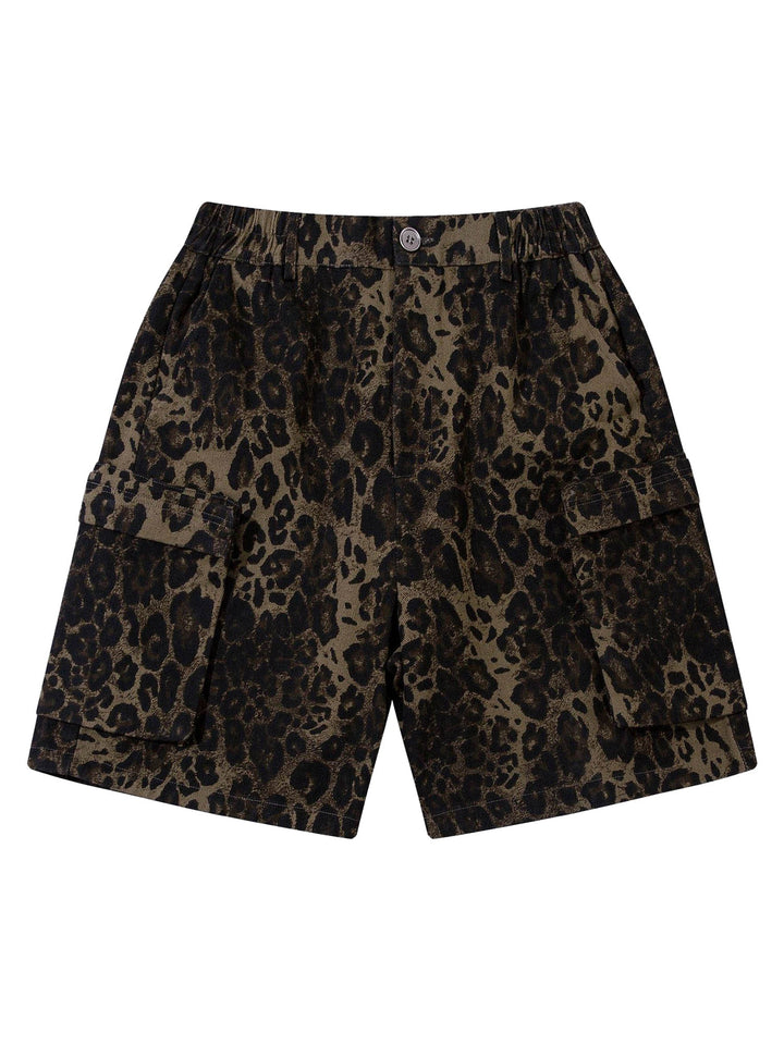 Ayuuki Street Leopard Print Shorts